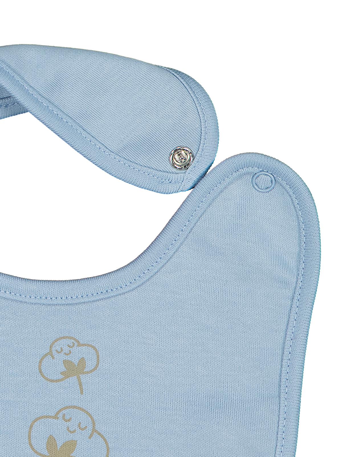 Civil Baby Organik Pamuklu 2'li Mama Önlüğü - Mavi