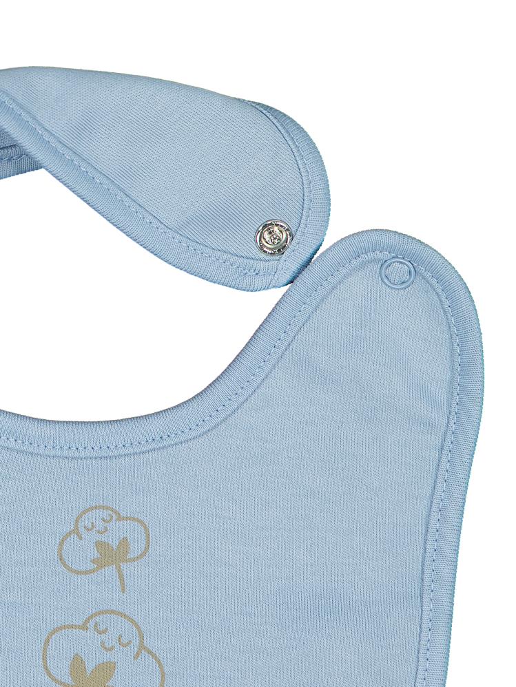 Civil Baby Organik Pamuklu 2 Li Mama Önlüğü - Mavi
