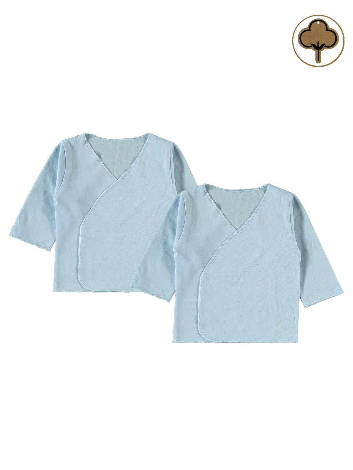 Civil Baby Organik Pamuklu 2'li İç Zıbın - Mavi