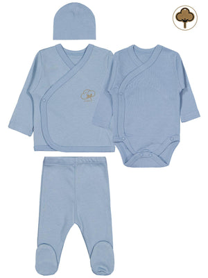 Civil Baby Organik Pamuklu Prematüre Set - Mavi