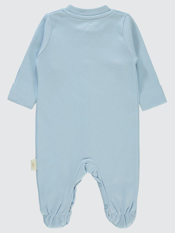 Civil Baby Organik Pamuklu Yenidogan 0-3 Ay Tulum - Mavi
