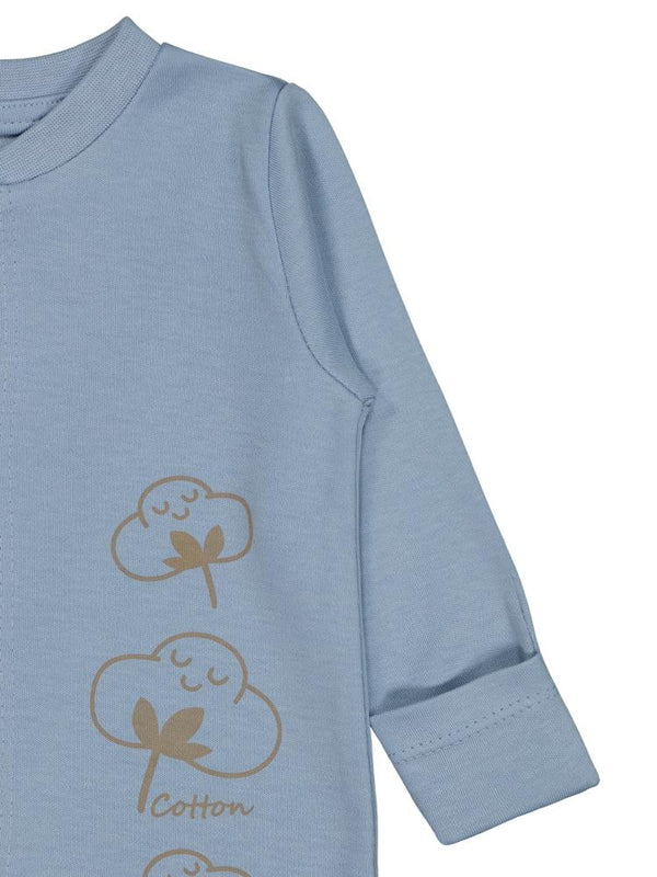 Civil Baby Organik Pamuklu Yenidogan 0-3 Ay Tulum - Mavi