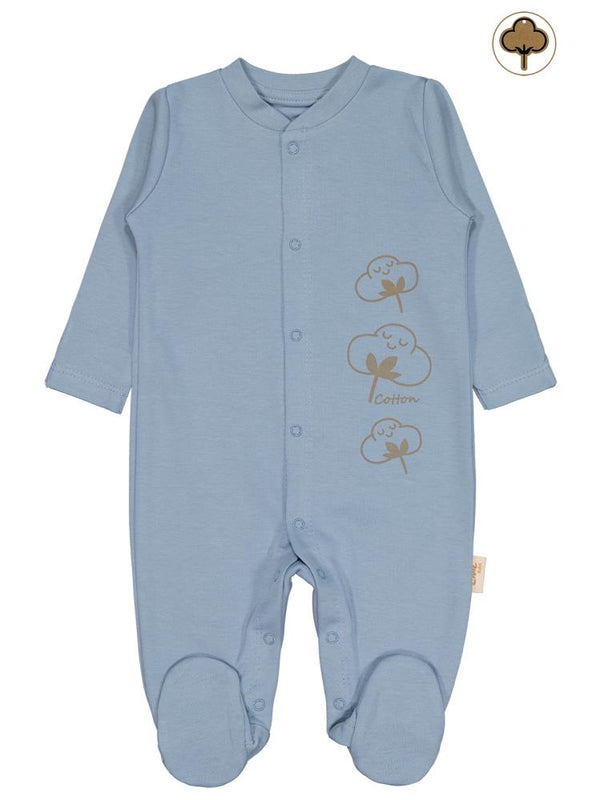 Civil Baby Organik Pamuklu Yenidogan 0-3 Ay Tulum - Mavi