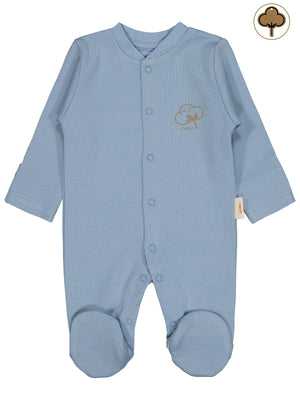 Civil Baby Organik Pamuklu Prematüre Tulum - Mavi