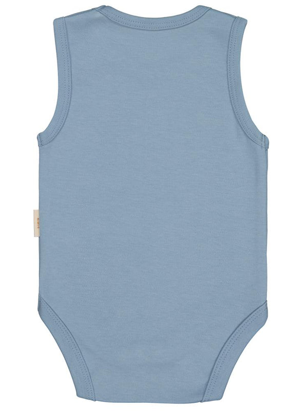 Civil Baby Organik Pamuklu 0-18 Ay Çıtçıtlı Badi - Mavi