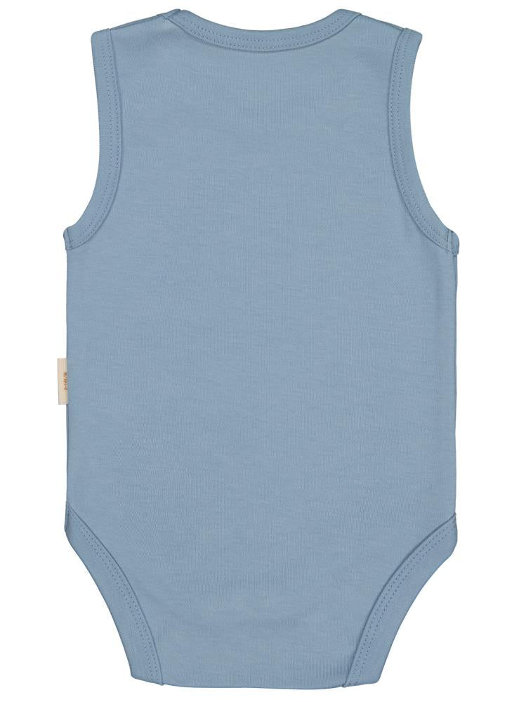 Civil Baby Organik Pamuklu 0-18 Ay Çıtçıtlı Badi - Mavi