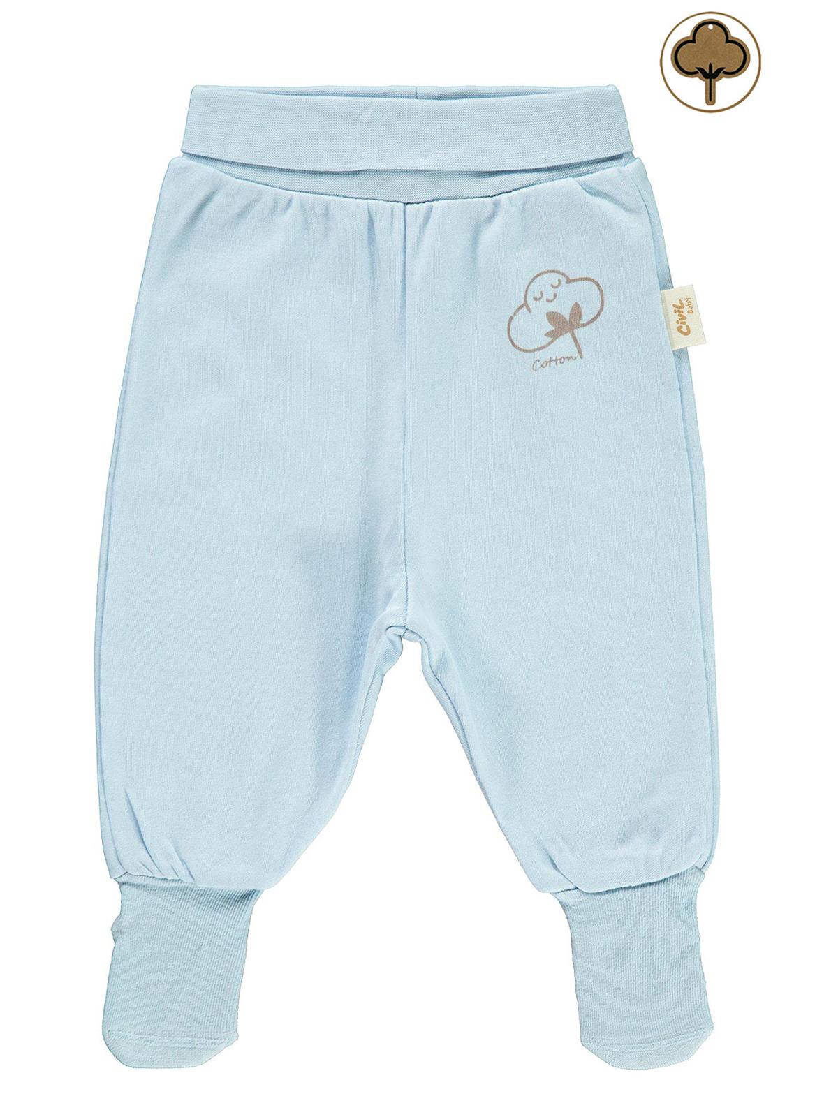 Civil Baby Organik Pamuklu 1-9 Ay Çoraptolon - Mavi