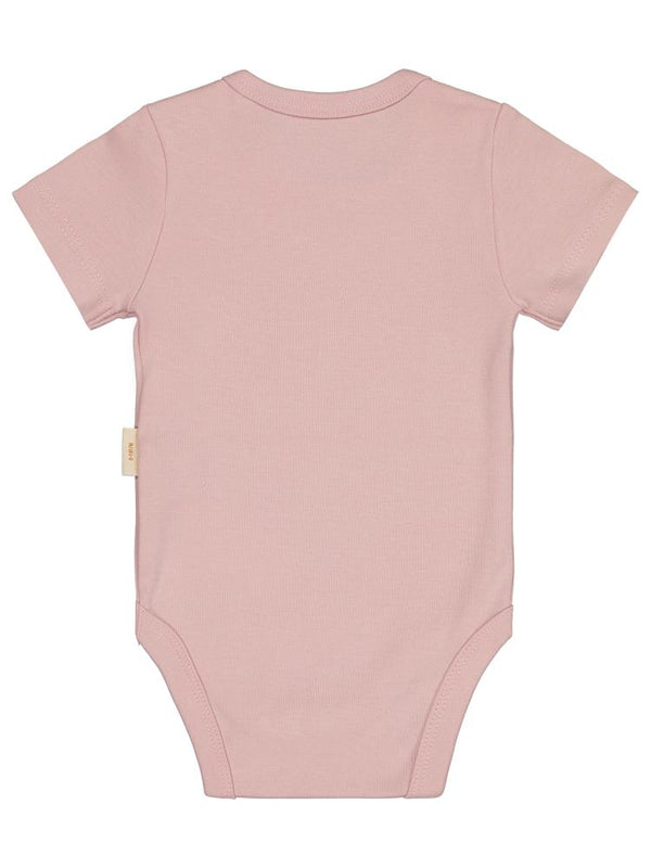 Civil Baby Organik Pamuklu K Kol 0-18 Ay Çıtçıtlı Badi - Pembe