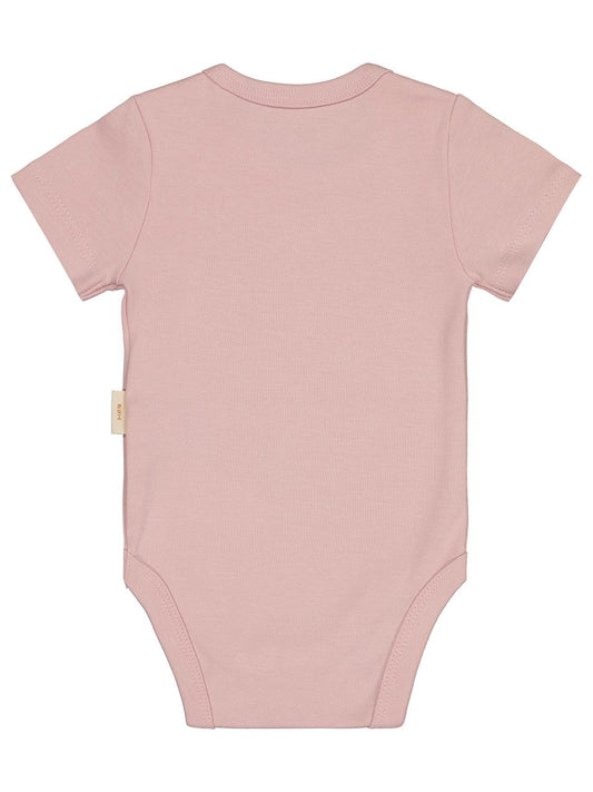 Civil Baby Organik Pamuklu K Kol 0-18 Ay Çıtçıtlı Badi - Pembe