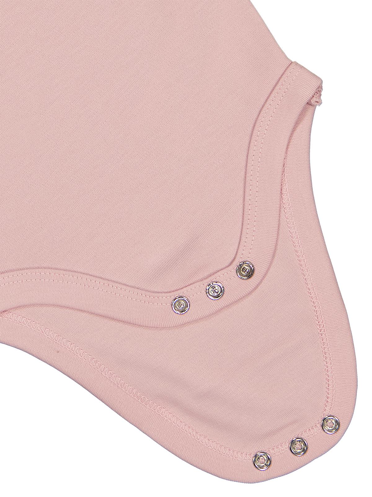 Civil Baby Organik Pamuklu K Kol 0-18 Ay Çıtçıtlı Badi - Pembe