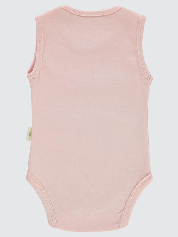 Civil Baby Organik Pamuklu 0-18 Ay Çıtçıtlı Badi - Pembe