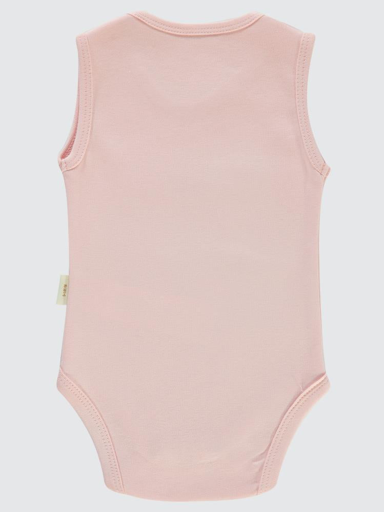 Civil Baby Organik Pamuklu 0-18 Ay Çıtçıtlı Badi - Pembe