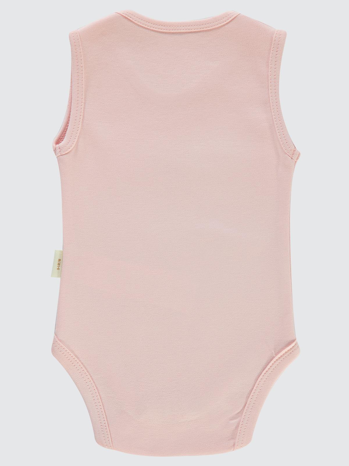 Civil Baby Organik Pamuklu 0-18 Ay Çıtçıtlı Badi - Pembe
