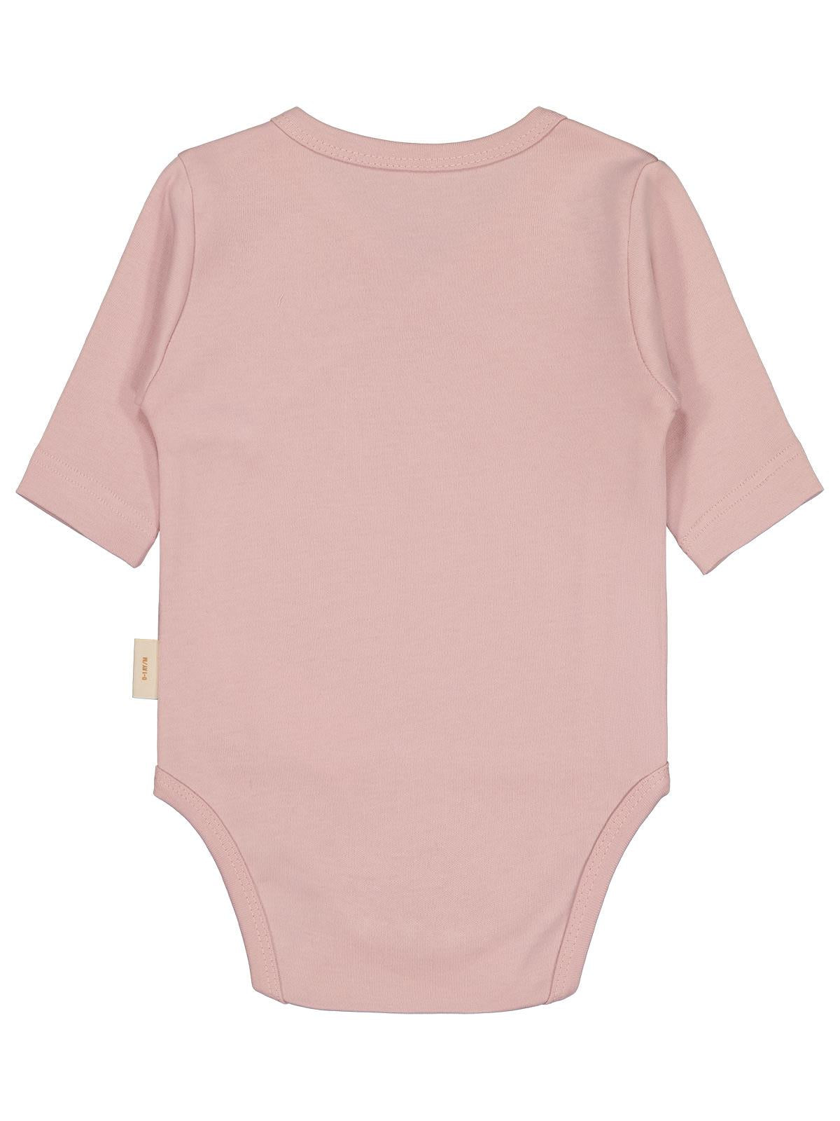 Civil Baby Organik Pamuklu Kruvaze 0-6 Ay Çıtçıtlı Badi - Pembe