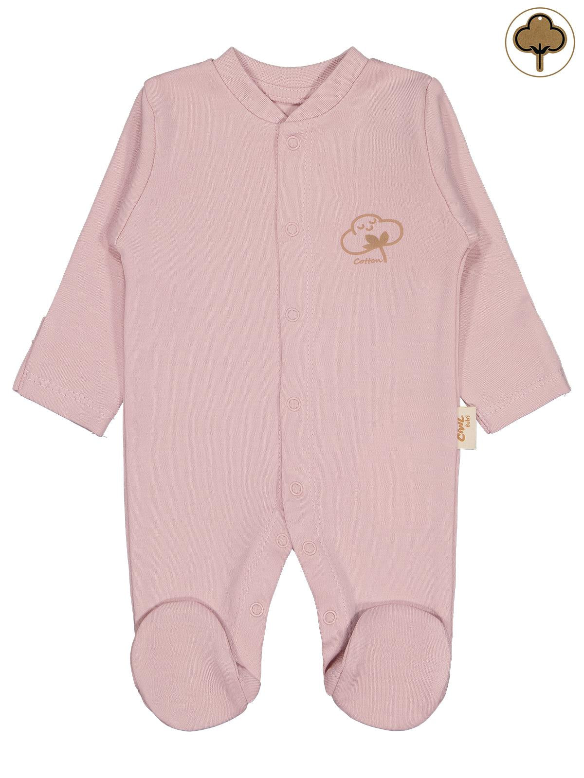 Civil Baby Organik Pamuklu Prematüre Tulum - Pembe