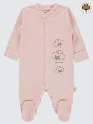 Civil Baby Organik Pamuklu Yenidogan 0-3 Ay Tulum - Pembe