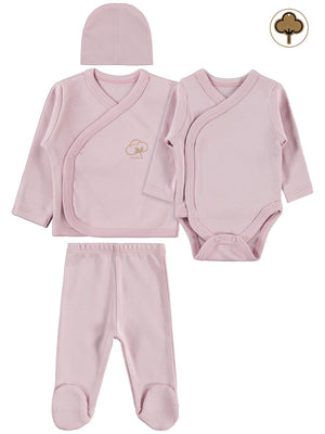 Civil Baby Organik Pamuklu Prematüre Set - Pembe
