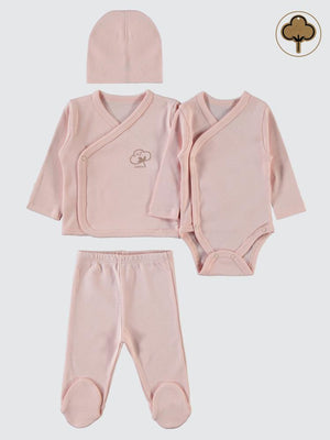 Civil Baby Organik Pamuklu Prematüre Set - Pembe