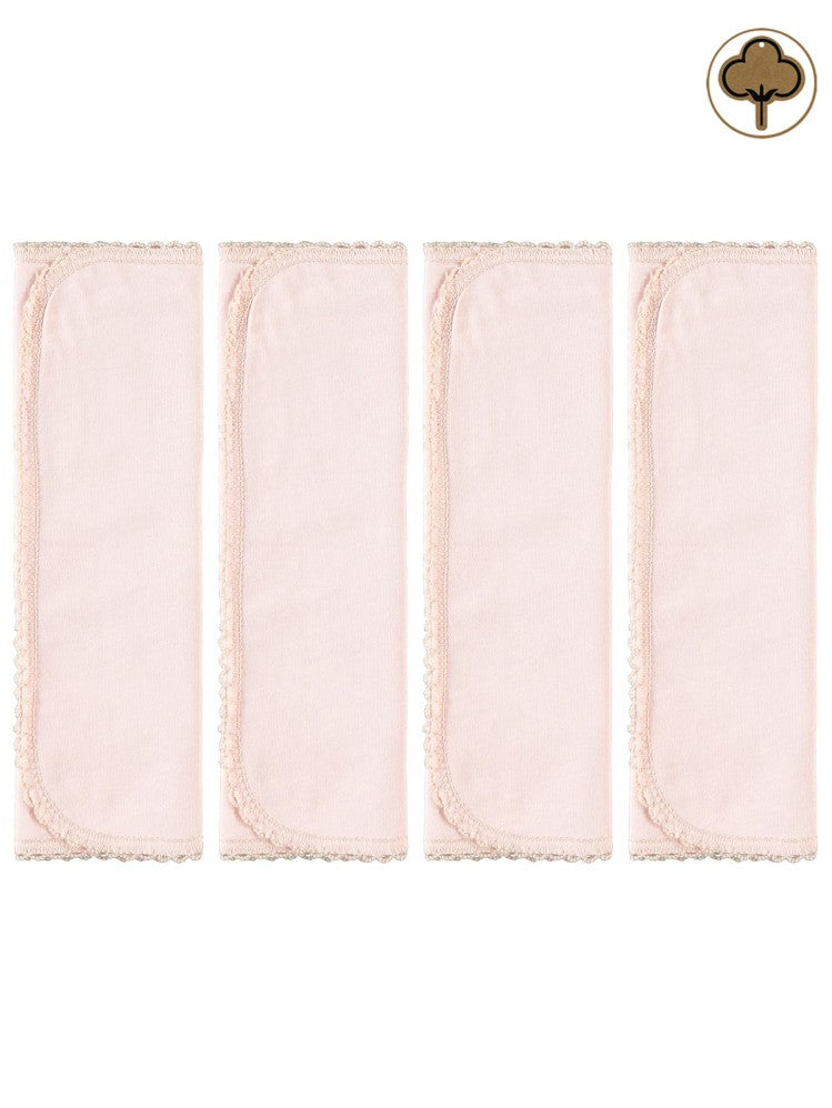 Civil Baby Organik Pamuklu 4 Lü Bebe Agız Mendili - Pembe