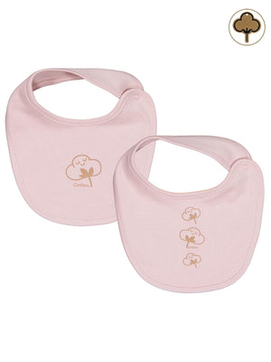 Civil Baby Organik Pamuklu 2 Li Mama Önlüğü - Pembe