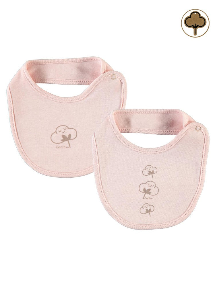 Civil Baby Organik Pamuklu 2 Li Mama Önlüğü - Pembe