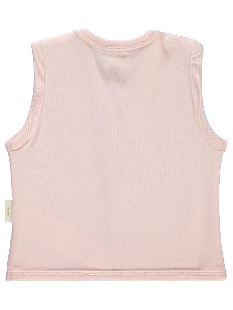 Civil Baby Organik Pamuklu 0-12 Ay Bebe Yelek - Pembe