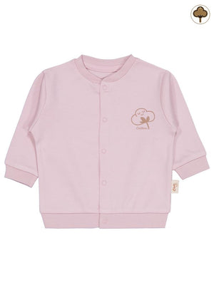 Civil Baby Organik Pamuklu 1-12 Ay Bebe Hırka - Pembe