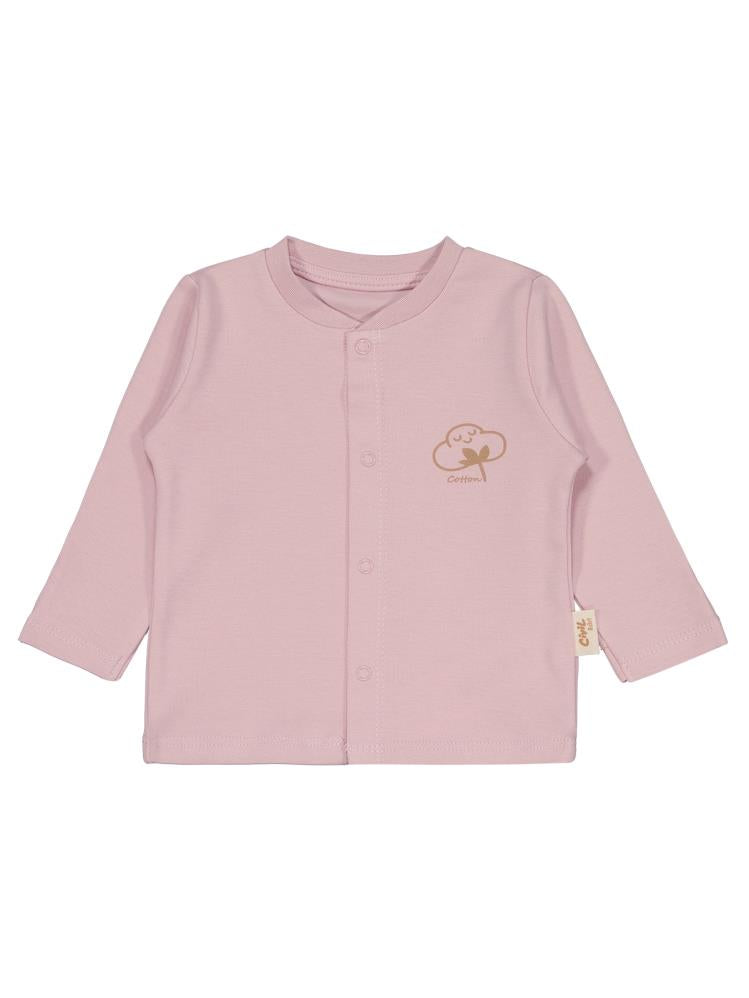 Civil Baby Organik Pamuklu 0-6 Ay Bebe Pijama Takımı - Pembe