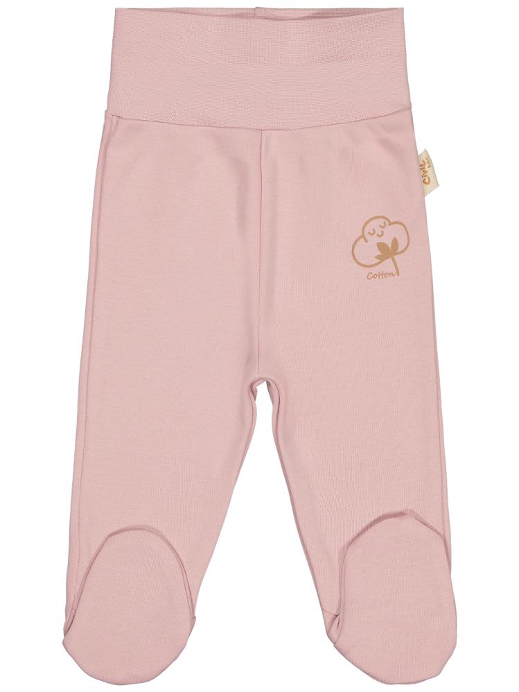 Civil Baby Organik Pamuklu 0-6 Ay Patikli Tek Alt Bebe - Pembe