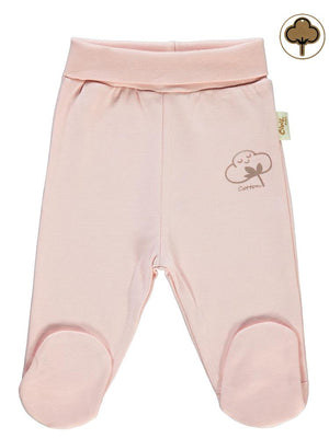 Civil Baby Organik Pamuklu 0-6 Ay Patikli Tek Alt Bebe - Pembe