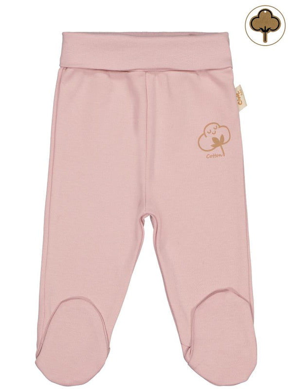 Civil Baby Organik Pamuklu 0-6 Ay Patikli Tek Alt Bebe - Pembe