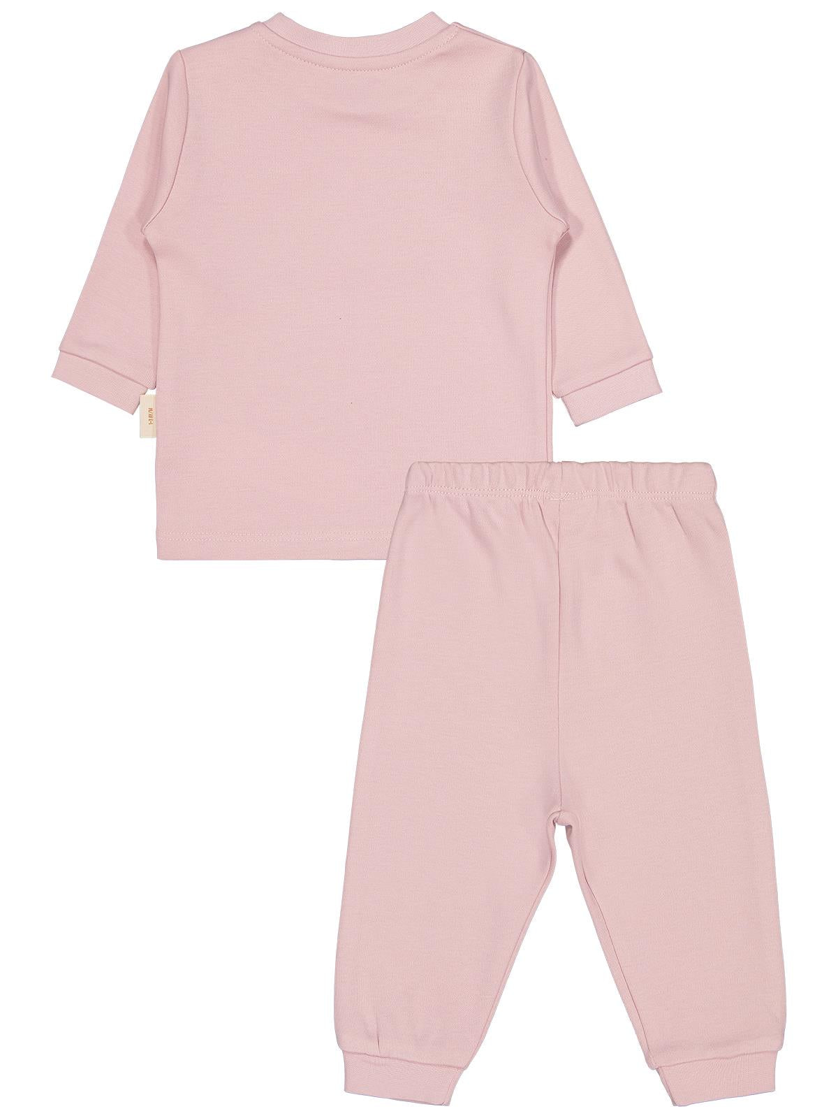 Civil Baby Organic Pamuklu Omuzdan Patlı 1-9 Ay Pijama Takımı - Pembe