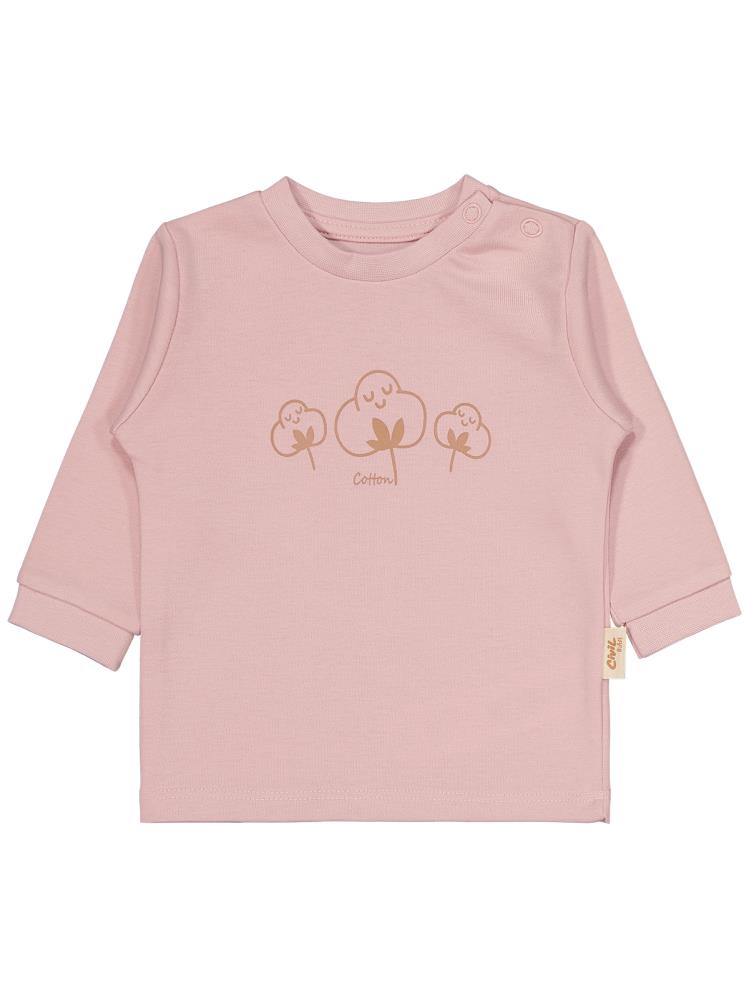Civil Baby Organic Pamuklu Omuzdan Patlı 1-9 Ay Pijama Takımı - Pembe