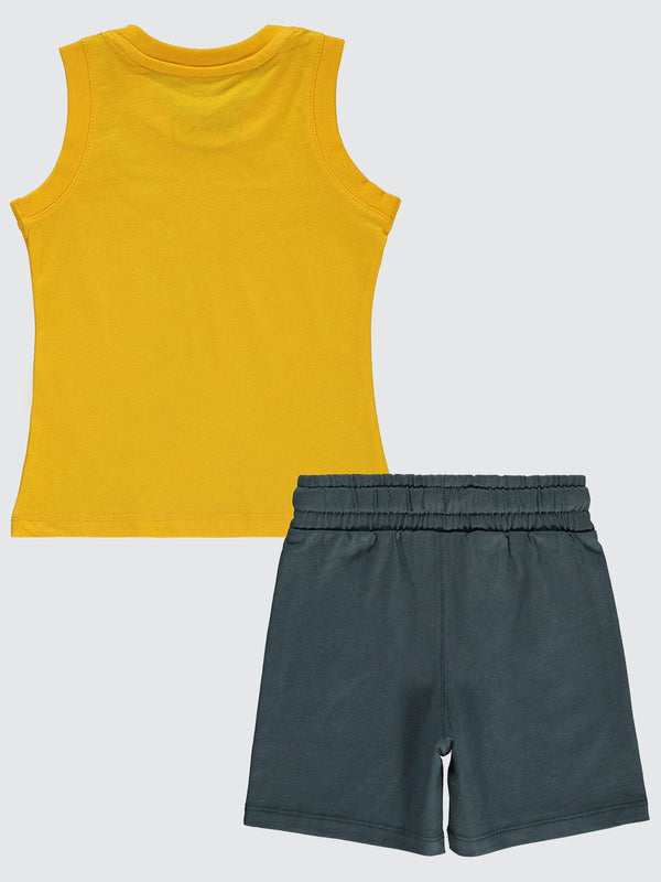 Civil Boys Experiense Baskılı 2-5 Yaş Takım - Hardal