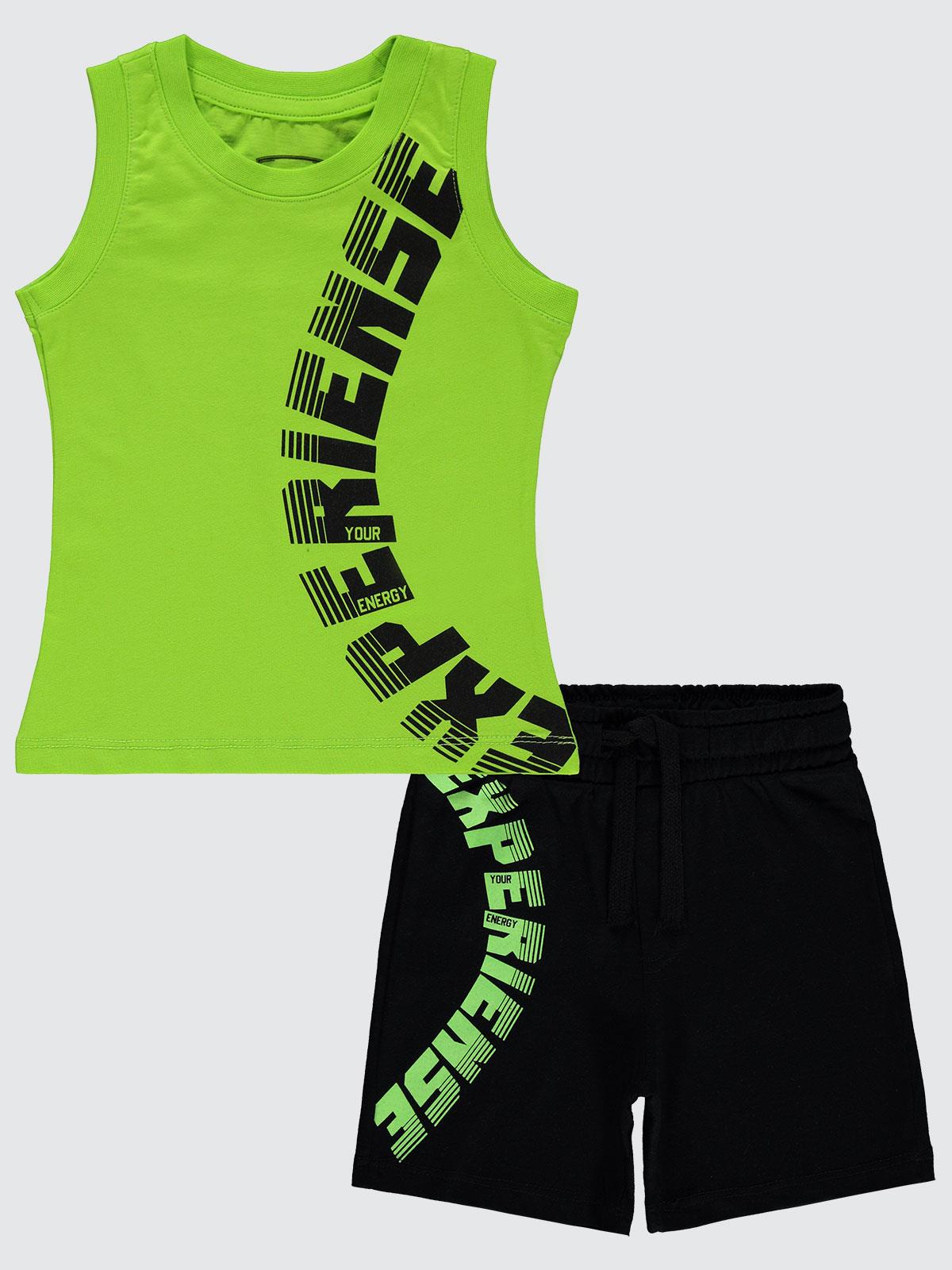 Civil Boys Experiense Baskılı 2-5 Yaş Takım - Yeşil