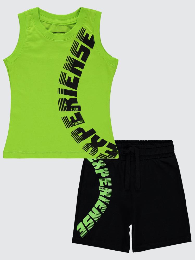 Civil Boys Experiense Baskılı 2-5 Yaş Takım - Yeşil