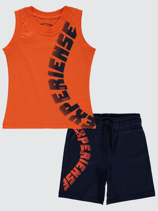 Civil Boys Experiense Baskılı 2-5 Yaş Takım - Turuncu