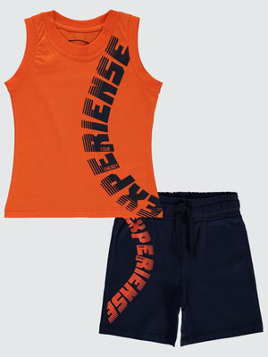 Civil Boys Experiense Baskılı 2-5 Yaş Takım - Turuncu