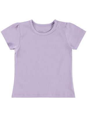 Civil Baby Kız Bebek Tişört 6-18 Ay - Lila
