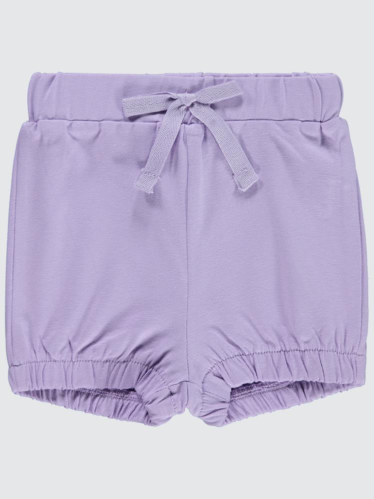 Civil Baby Paça Lastikli 6-18 Ay Kız Şort - Lila
