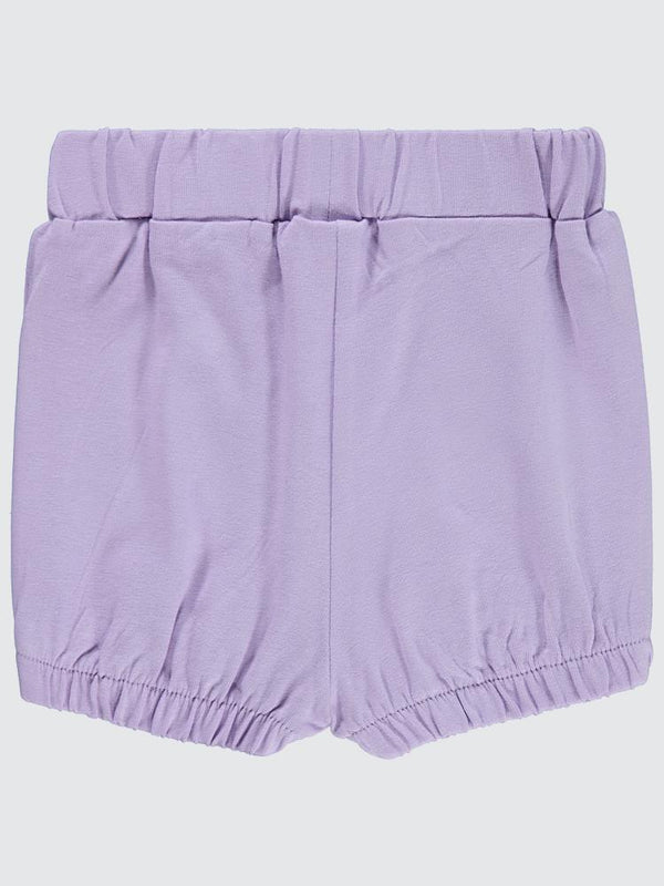 Civil Baby Paça Lastikli 6-18 Ay Kız Şort - Lila