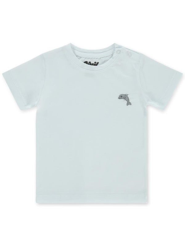 Civil Baby Nakışlı 6-18 Ay Tişört - Beyaz