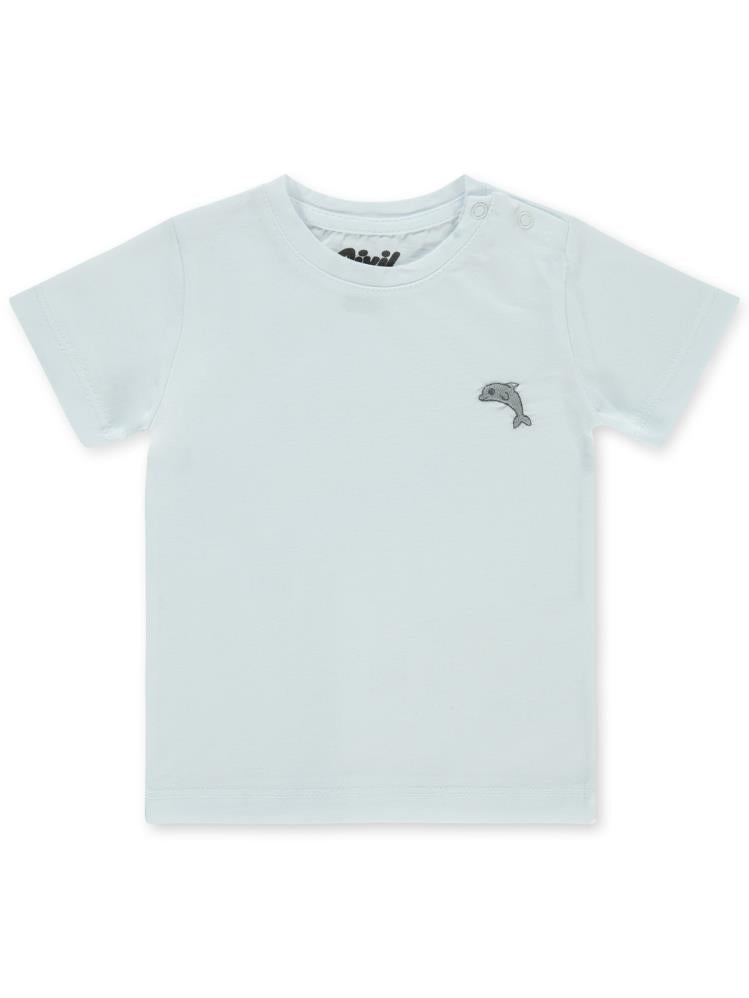 Civil Baby Nakışlı 6-18 Ay Tişört - Beyaz