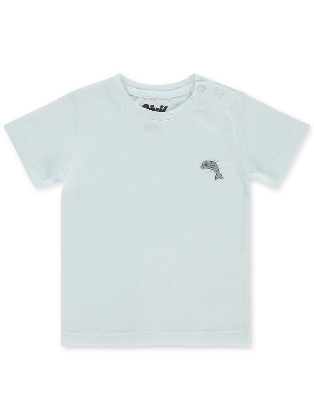 Civil Baby Nakışlı 6-18 Ay Tişört - Beyaz