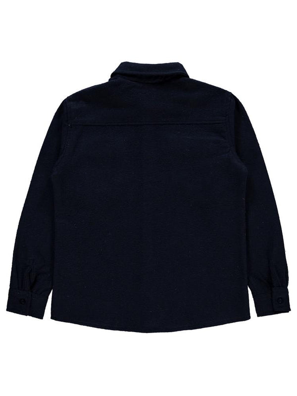Civil Boys Kapak Cepli Düz 10-13 Yaş Gömlek - Lacivert