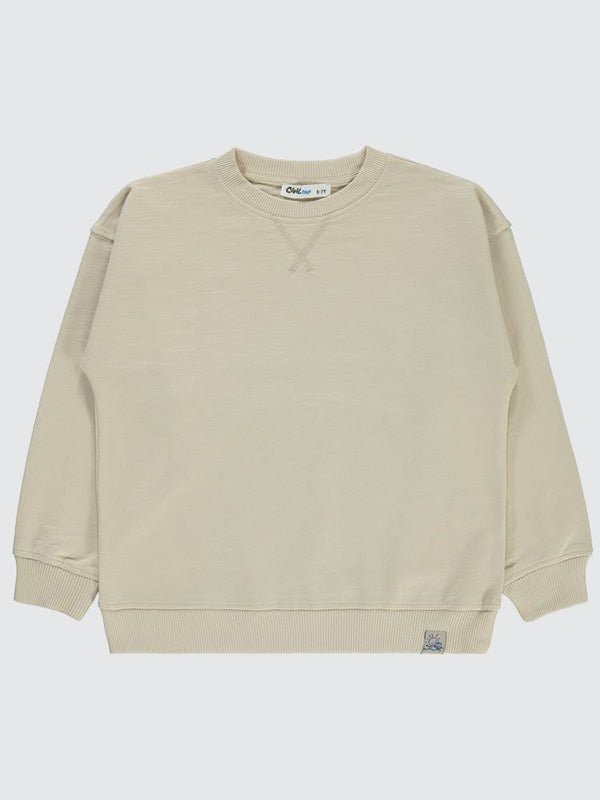 Civil Boys Smile Etiketli 2-5 Yaş Sweatshirt - Gri