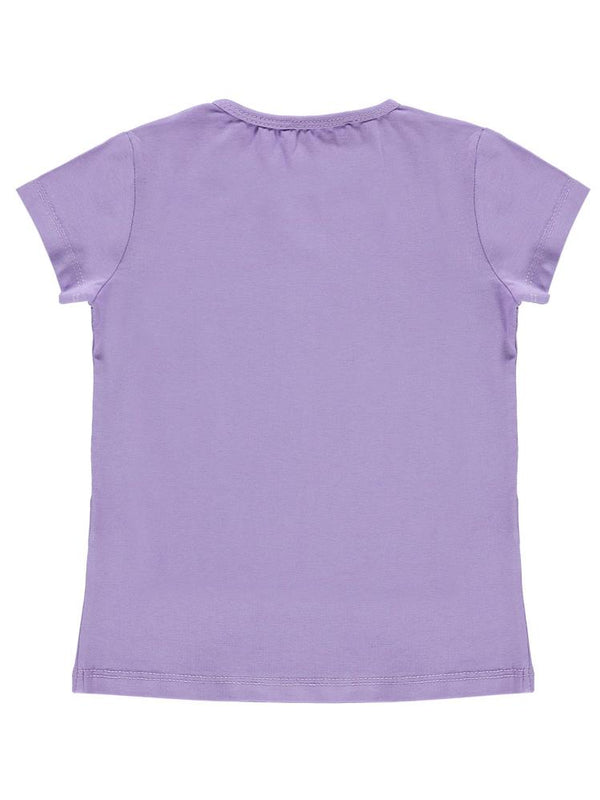 Civil Girls Basic 2-5 Yaş Tişört - Lila