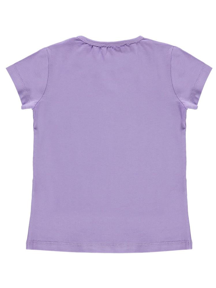 Civil Girls Basic 2-5 Yaş Tişört - Lila