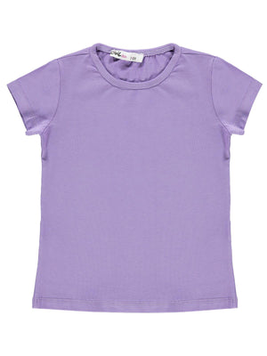Civil Girls Basic 2-5 Yaş Tişört - Lila