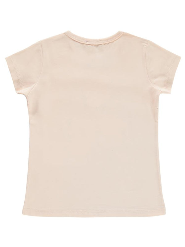 Civil Girls Basic 2-5 Yaş Tişört - Pudra